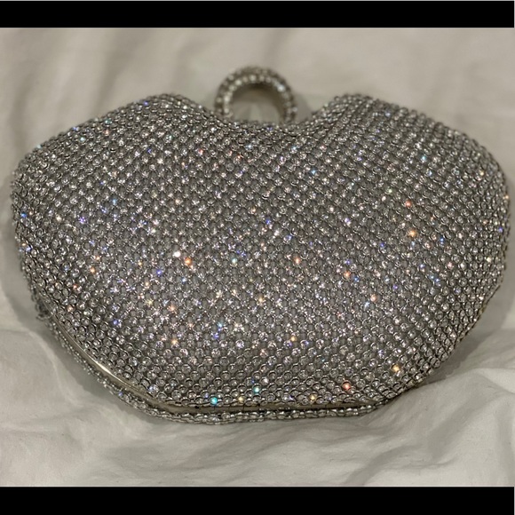 Silver Rhinestone Clutch - Picture 1 of 2